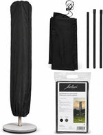 Housse de protection pour parasol de jardin Belavi, noire ou grise