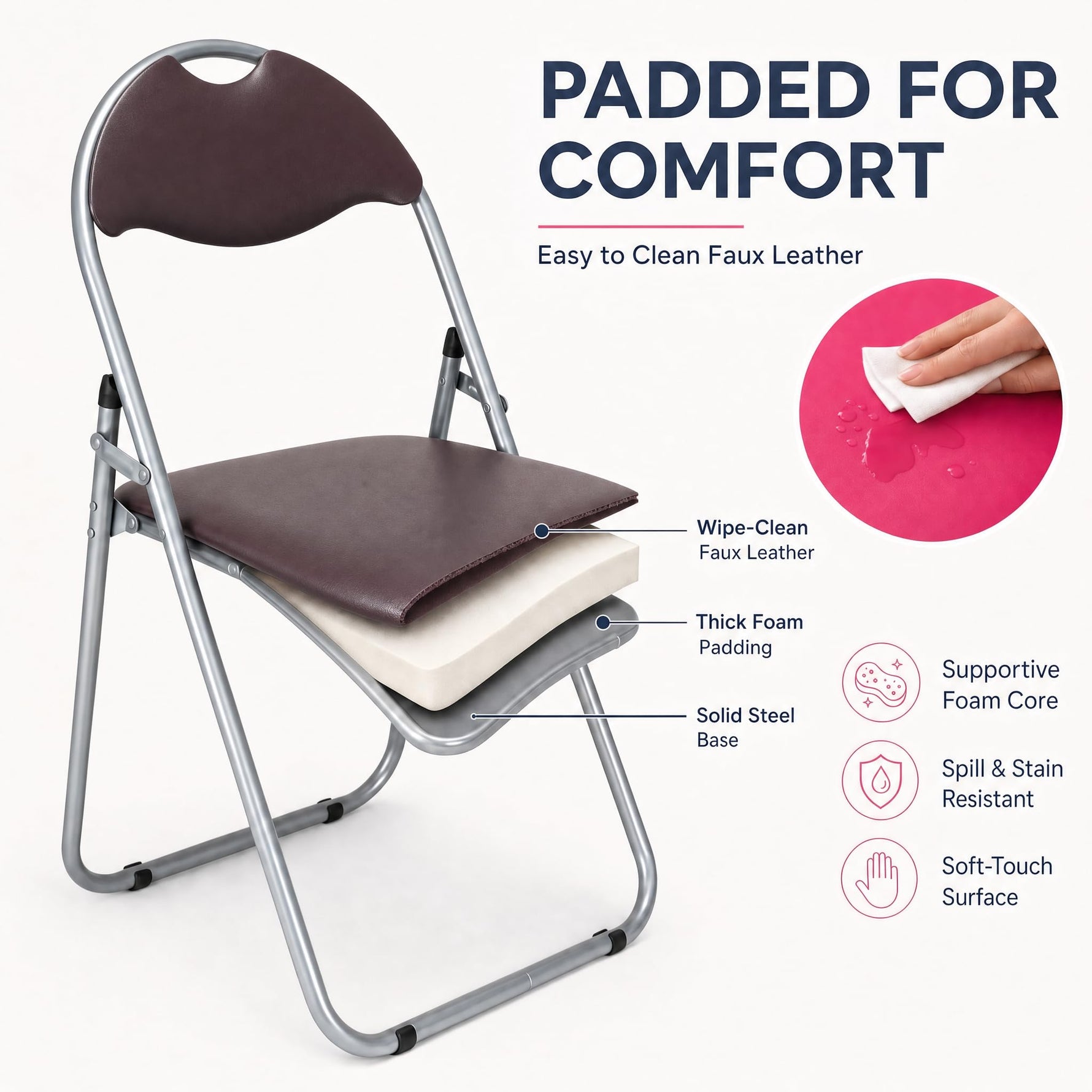 Bravich Candy Folding Chair - Brown