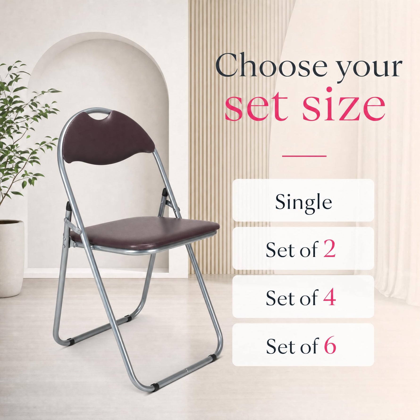 Bravich Candy Folding Chair - Brown