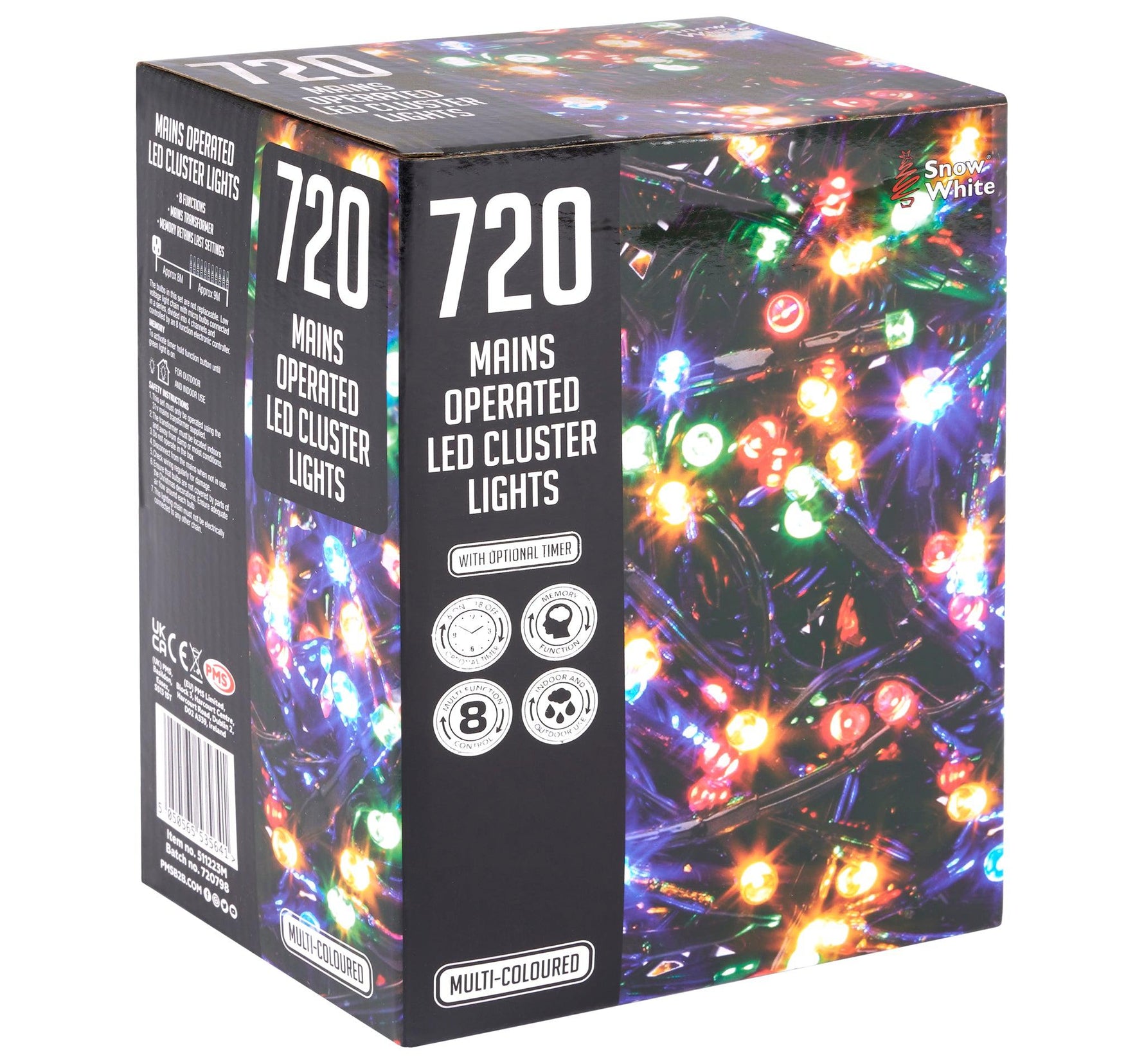 720 LED Cluster Lights - Multi Colour - 10M - Bargainia.com - 