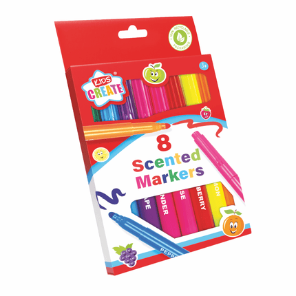 8 Scented Coloured Marker Pens-5012128501654-Bargainia.com