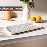 Romm Set Of 2 White And Grey Foldable Cabinet Racks