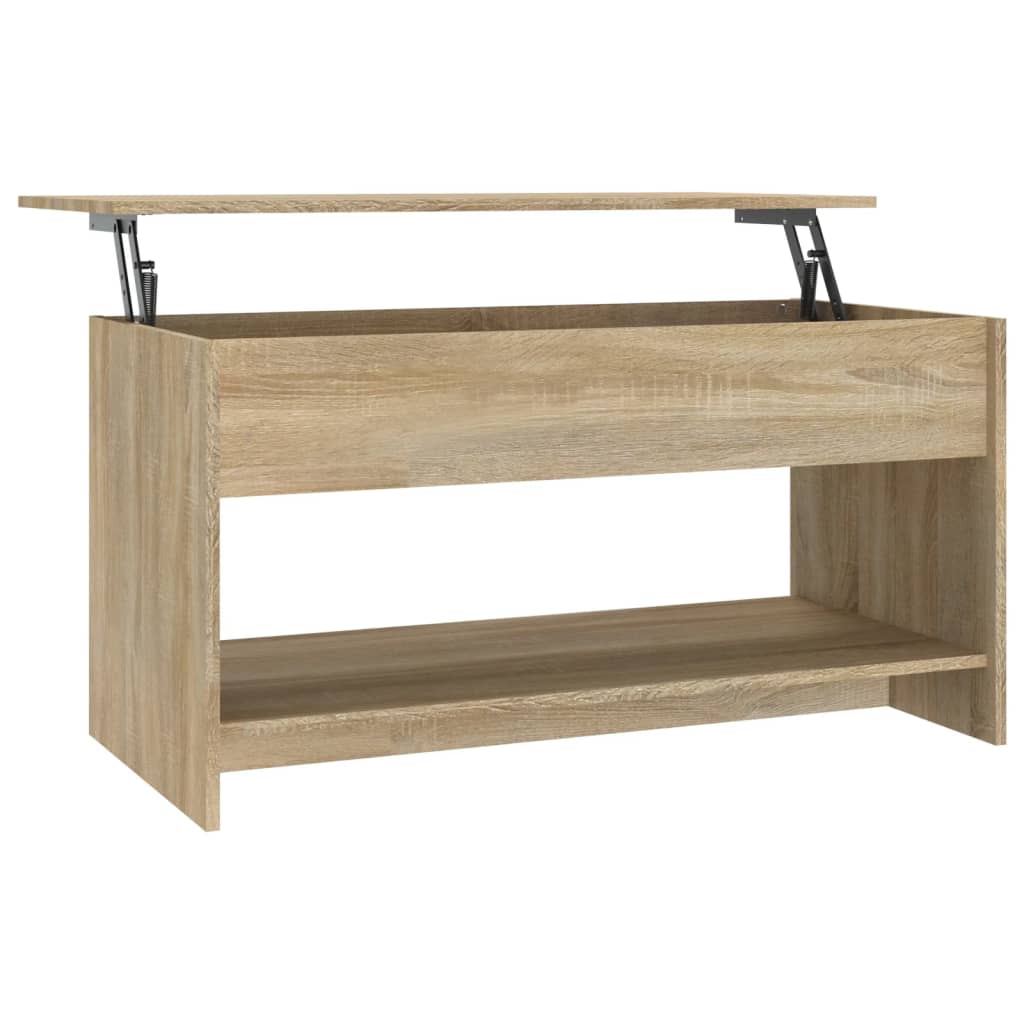 809650 vidaXL Coffee Table Sonoma Oak 102x50x52,5 cm Engineered Wood - Bargainia.com - 8720286970973 - 809650