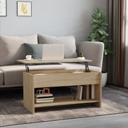 809650 vidaXL Coffee Table Sonoma Oak 102x50x52,5 cm Engineered Wood - Bargainia.com - 8720286970973 - 809650
