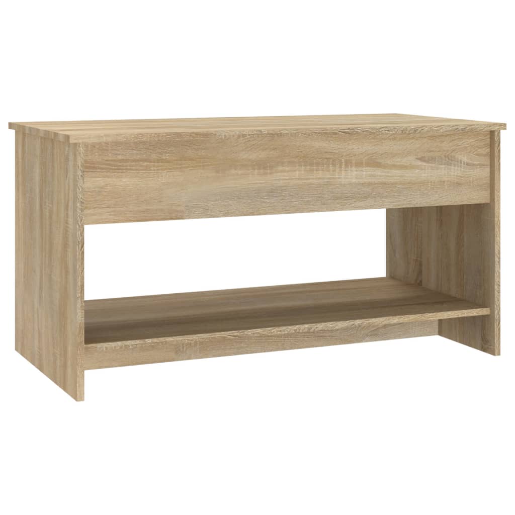 809650 vidaXL Coffee Table Sonoma Oak 102x50x52,5 cm Engineered Wood - Bargainia.com - 8720286970973 - 809650