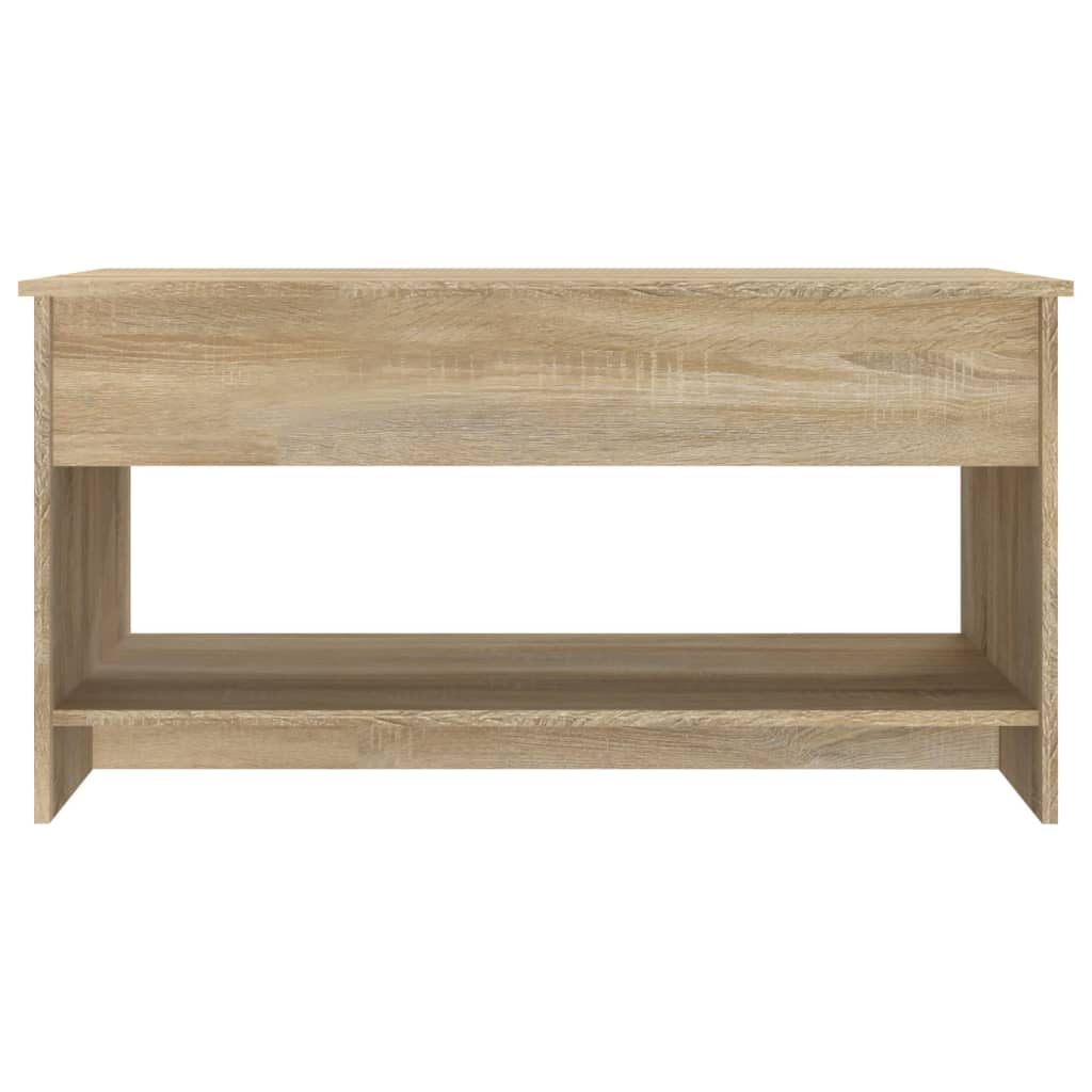 809650 vidaXL Coffee Table Sonoma Oak 102x50x52,5 cm Engineered Wood - Bargainia.com - 8720286970973 - 809650