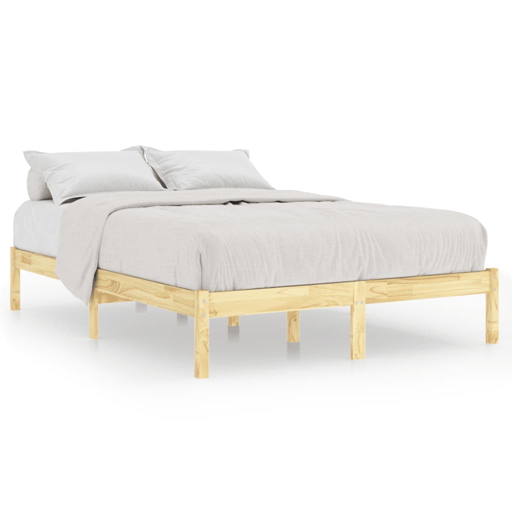 809997 vidaXL Bed Frame without Mattress Solid Wood 140x190 cm - Bargainia.com - 8720286762233 - 809997