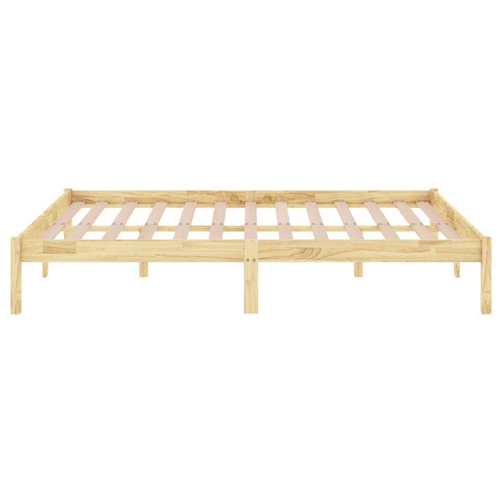 809997 vidaXL Bed Frame without Mattress Solid Wood 140x190 cm - Bargainia.com - 8720286762233 - 809997