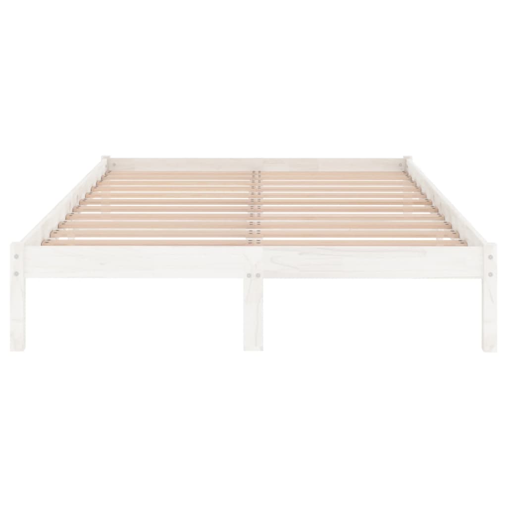 810013 vidaXL Bed Frame without Mattress White Solid Wood 120x200 cm - Bargainia.com - 8720286762394 - 810013