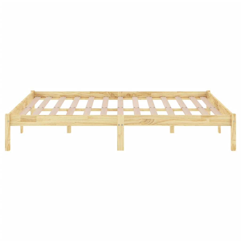 810037 vidaXL Bed Frame without Mattress Solid Wood 200x200 cm - Bargainia.com - 8720286762639 - 810037