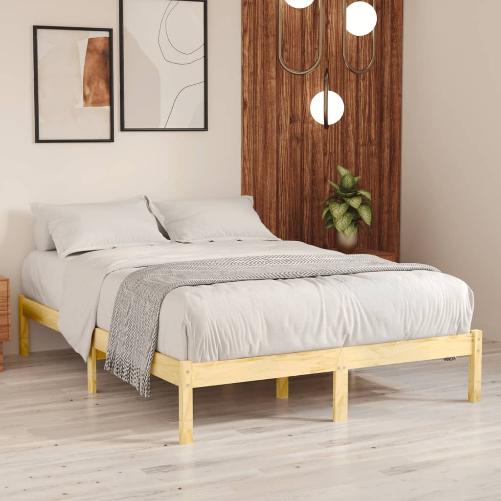 810037 vidaXL Bed Frame without Mattress Solid Wood 200x200 cm - Bargainia.com - 8720286762639 - 810037