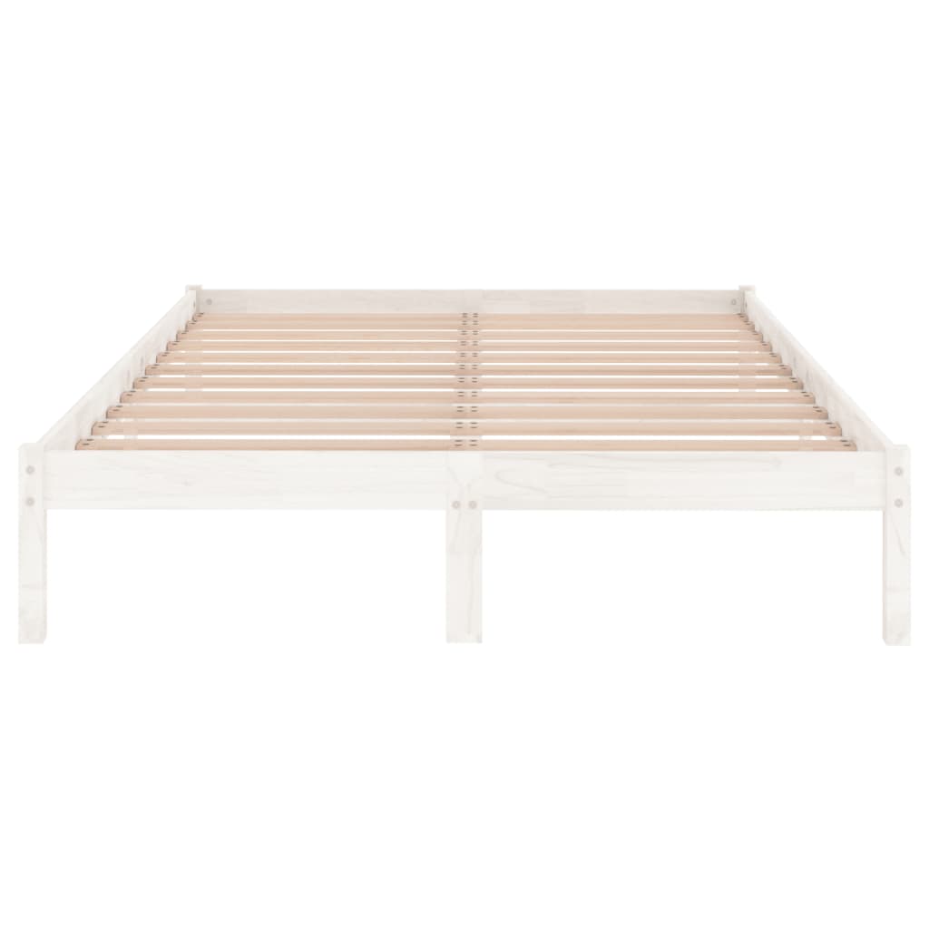 810038 vidaXL Bed Frame without Mattress White Solid Wood 200x200 cm - Bargainia.com - 8720286762646 - 810038