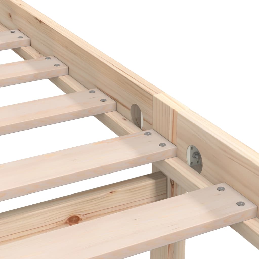 810067 vidaXL Bed Frame without Mattress Solid Wood 90x200 cm - Bargainia.com - 8720286671443 - 810067