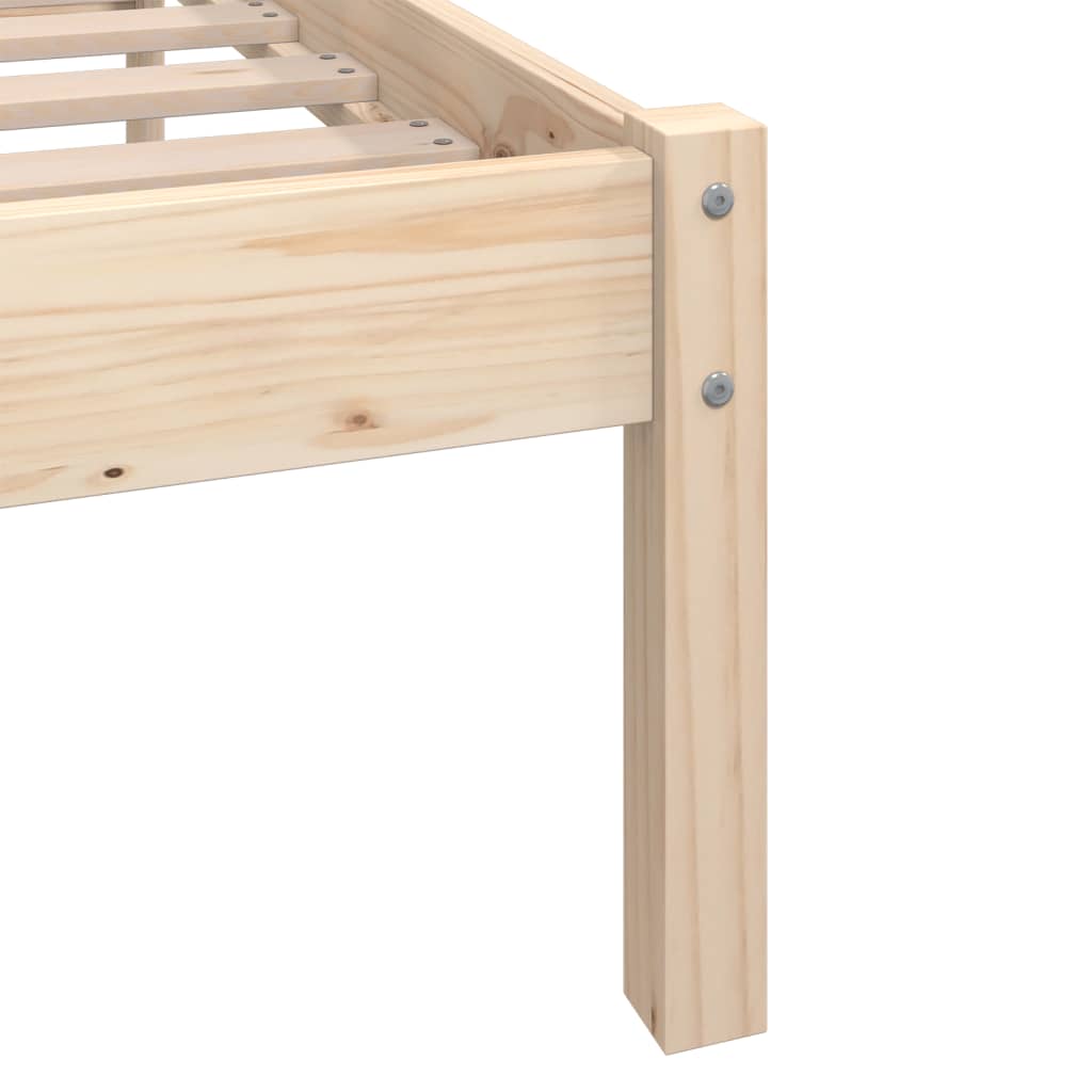 810067 vidaXL Bed Frame without Mattress Solid Wood 90x200 cm - Bargainia.com - 8720286671443 - 810067