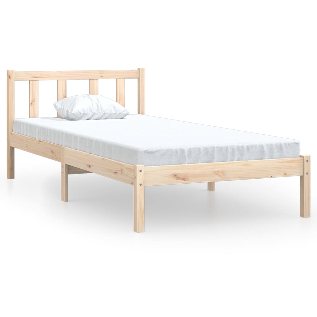 810067 vidaXL Bed Frame without Mattress Solid Wood 90x200 cm - Bargainia.com - 8720286671443 - 810067