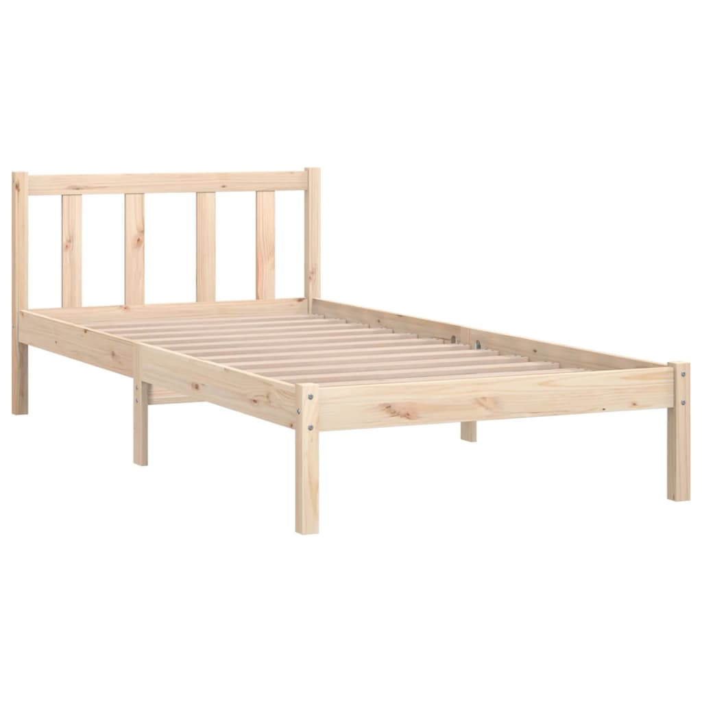 810067 vidaXL Bed Frame without Mattress Solid Wood 90x200 cm - Bargainia.com - 8720286671443 - 810067