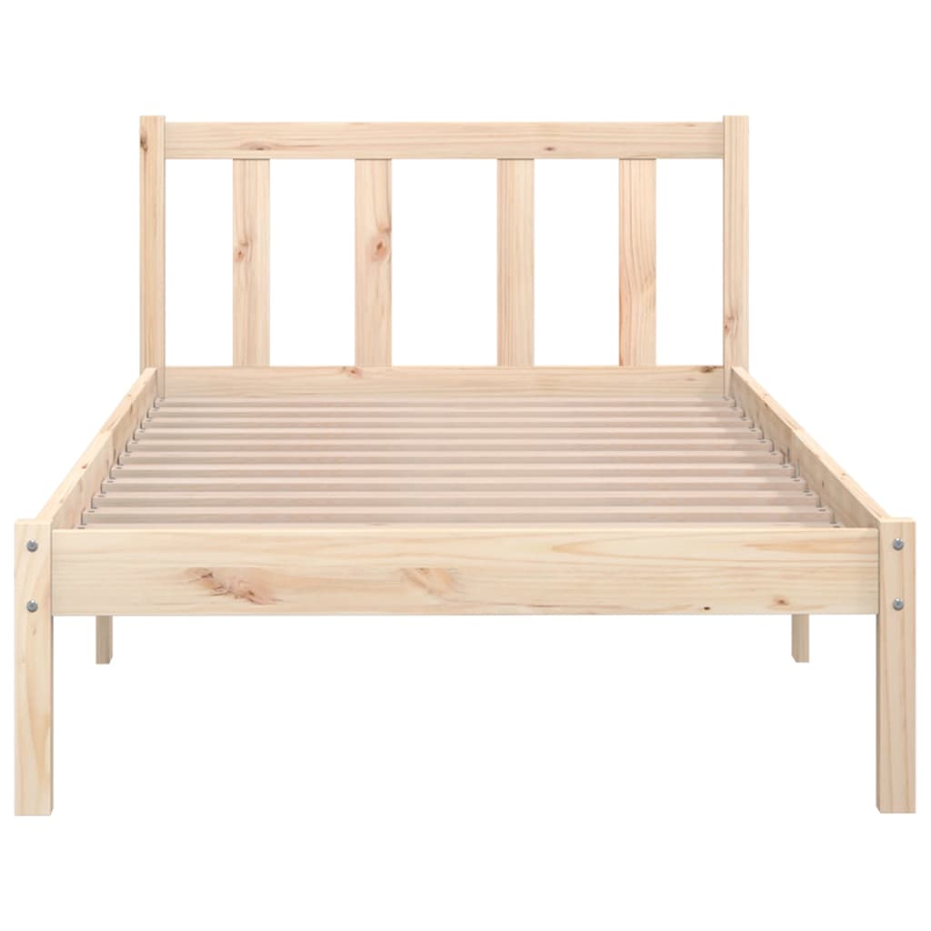 810067 vidaXL Bed Frame without Mattress Solid Wood 90x200 cm - Bargainia.com - 8720286671443 - 810067