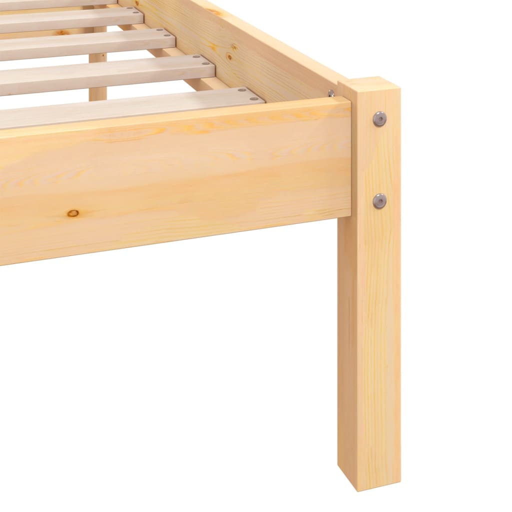 810082 vidaXL Bed Frame without Mattress Solid Wood 140x200 cm - Bargainia.com - 8720286671597 - 810082