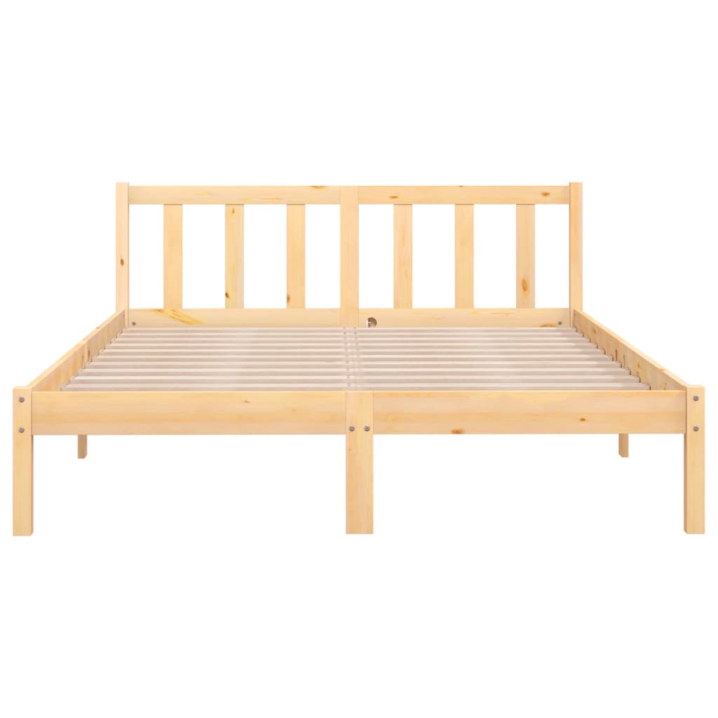810082 vidaXL Bed Frame without Mattress Solid Wood 140x200 cm - Bargainia.com - 8720286671597 - 810082