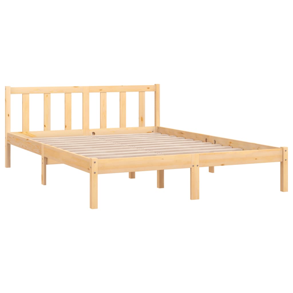 810082 vidaXL Bed Frame without Mattress Solid Wood 140x200 cm - Bargainia.com - 8720286671597 - 810082