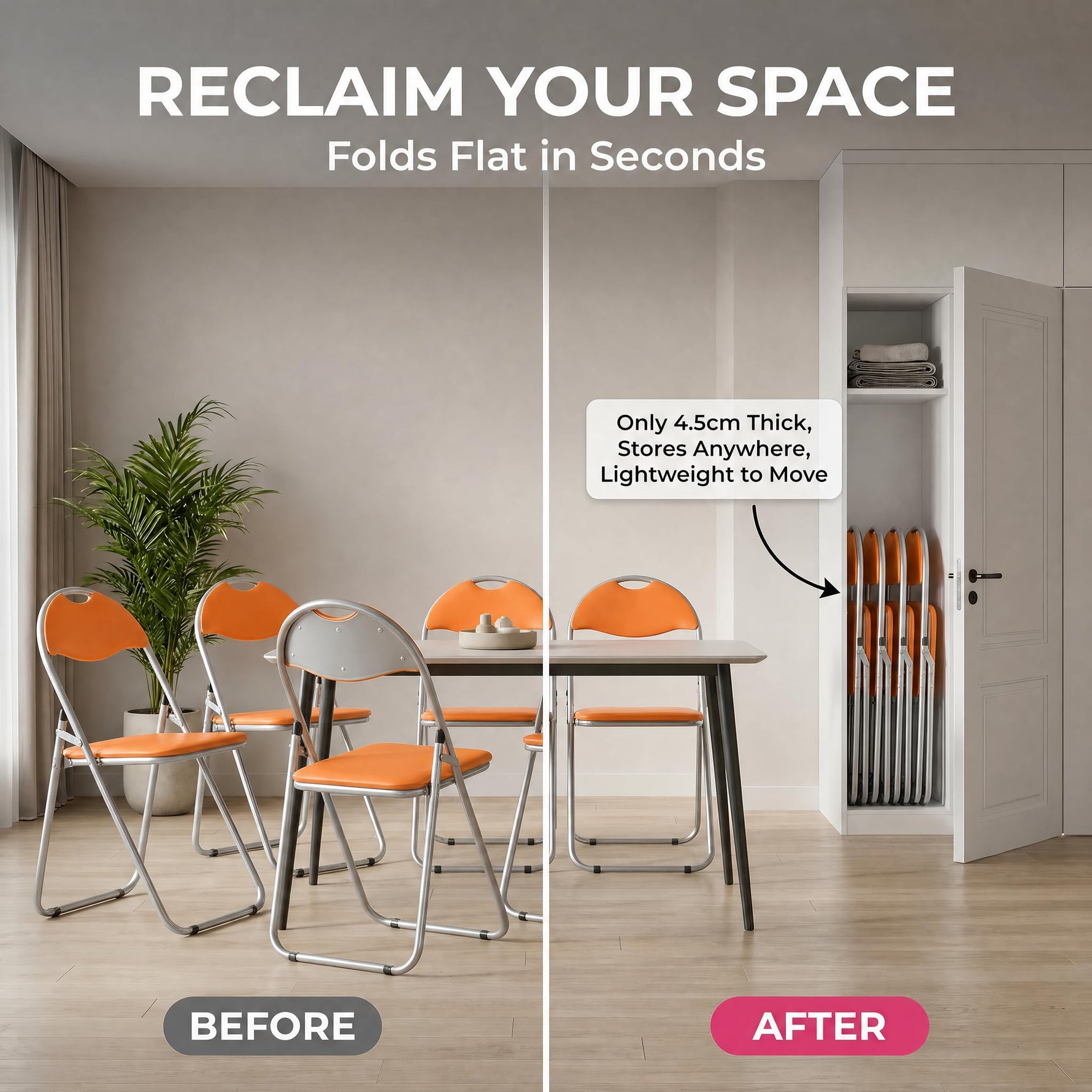Bravich Candy Folding Chair - Orange