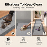 Texas Grey Border Stair Runner, Silver Grey and Charcoal Hessian Backed Hallway Runner, Low 9mm Pile, Custom Lengths