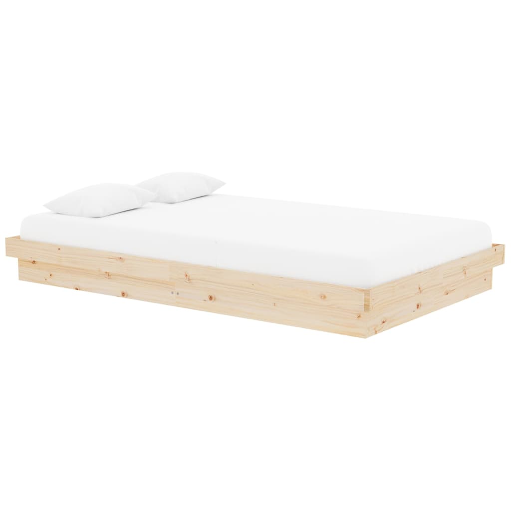 819902 vidaXL Bed Frame without Mattress Solid Wood 120x200 cm - Bargainia.com - 8720287066538 - 819902
