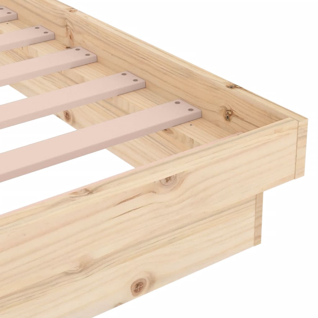 819902 vidaXL Bed Frame without Mattress Solid Wood 120x200 cm - Bargainia.com - 8720287066538 - 819902