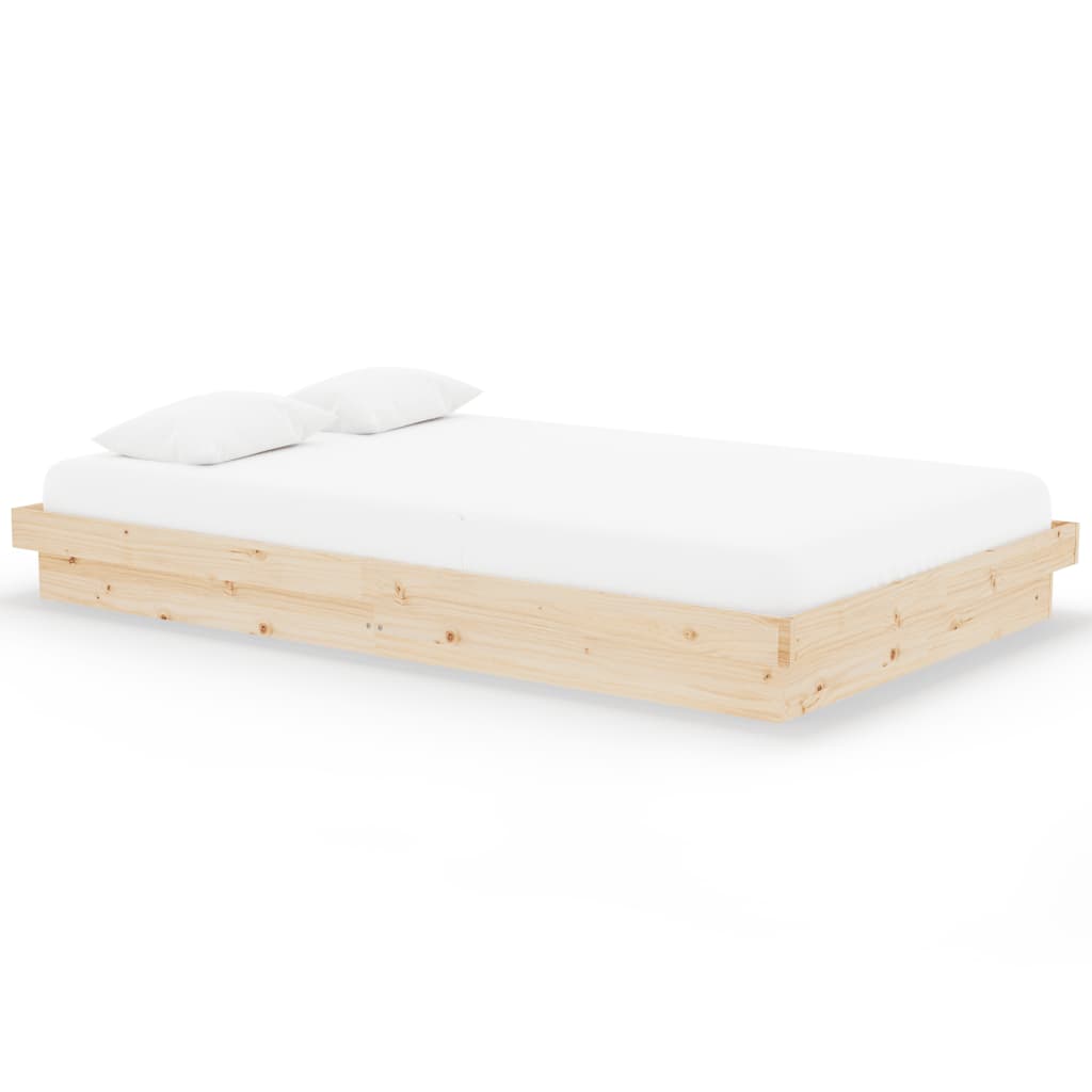 819902 vidaXL Bed Frame without Mattress Solid Wood 120x200 cm - Bargainia.com - 8720287066538 - 819902