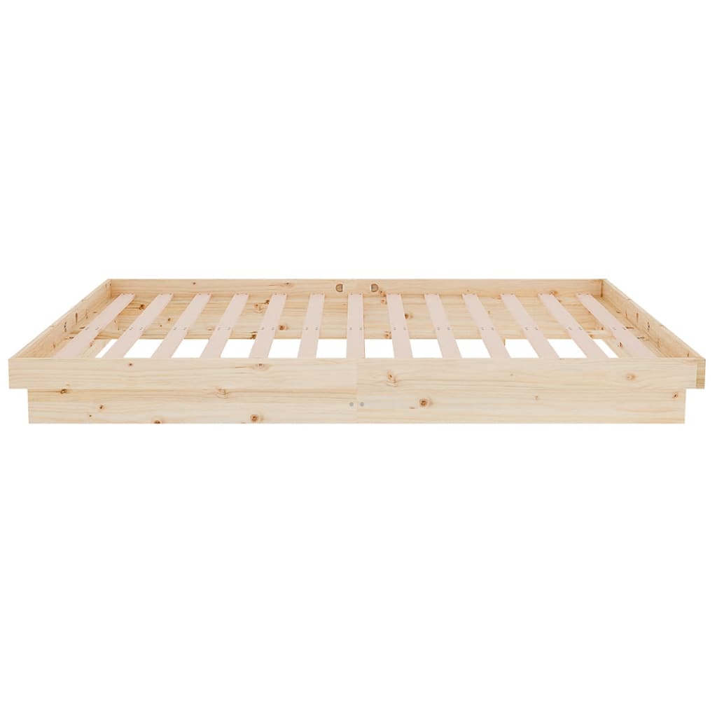 819902 vidaXL Bed Frame without Mattress Solid Wood 120x200 cm - Bargainia.com - 8720287066538 - 819902