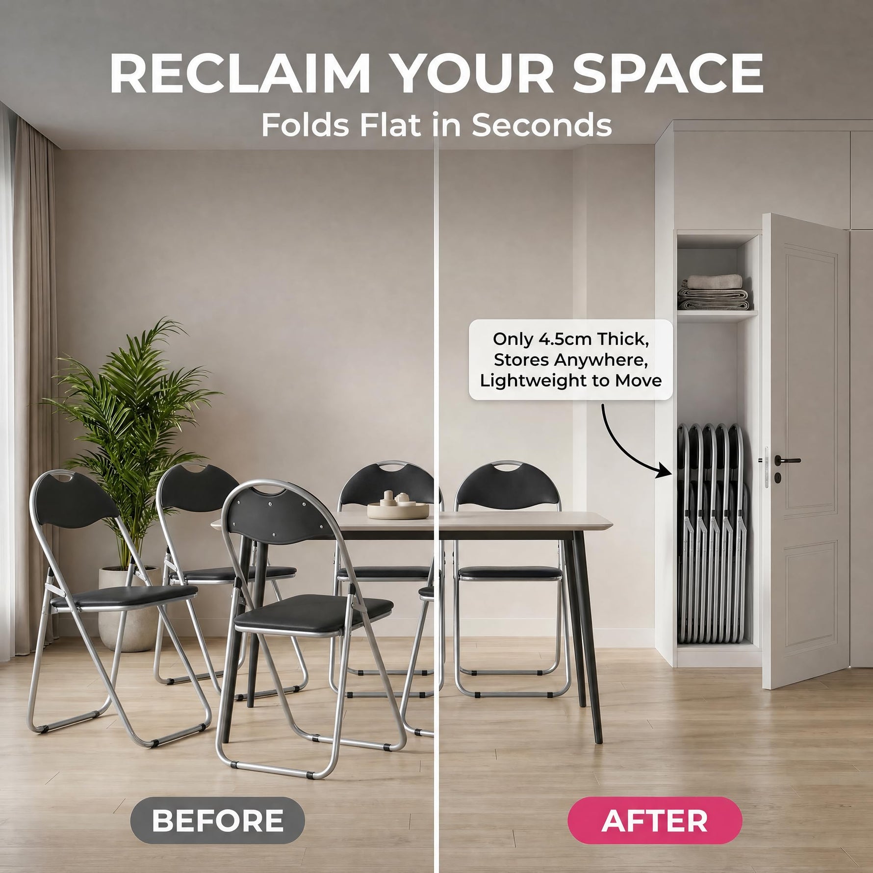Bravich Candy Folding Chair - Black