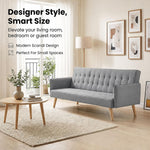 Canapé-lit double 3 places Mario Click Clack - Gris