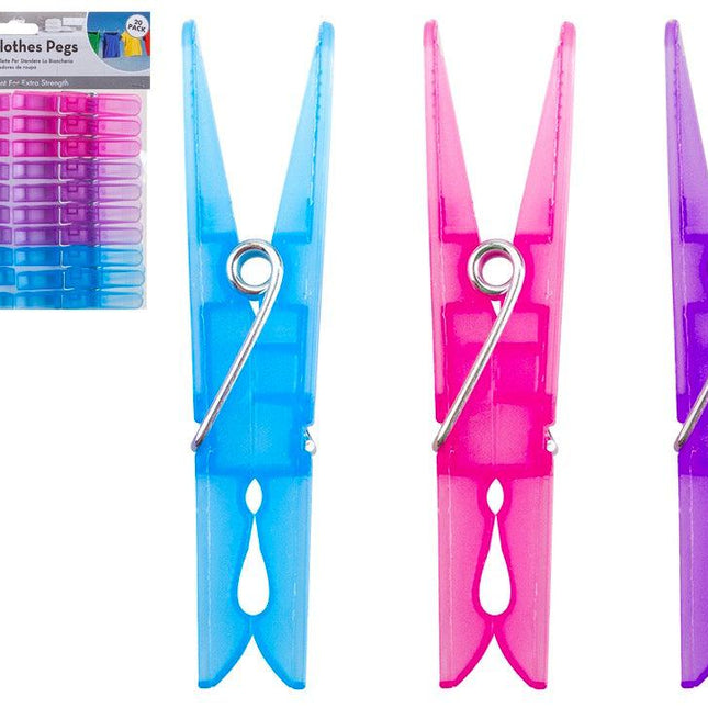 High Quality Clothes Pegs - 20 Pack-5050565598585-Bargainia.com