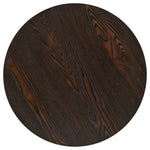 Bistro Table MDF and Steel Round 60x75 cm Dark Ash