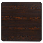 Bistro Table MDF and Steel Square 80x80x75 cm Dark Ash