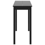 Bar Table MDF Black 115x55x107 cm