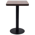 Bistro Table Dark Brown 50x50 cm MDF