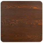 Bistro Table Dark Brown 80X80 cm MDF