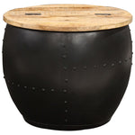 Coffee Table Round 53x43 cm Solid Mango Wood