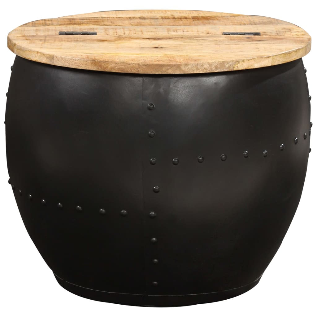 Coffee Table Round 53x43 cm Solid Mango Wood