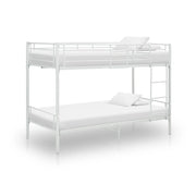 Bunk Bed without Mattress White Metal 90x200cm