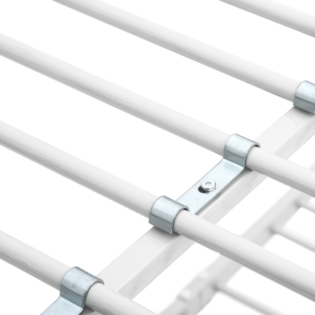 Bunk Bed without Mattress White Metal 90x200cm