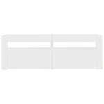 TV Cabinet with LED Lights White 120x35x40 cm