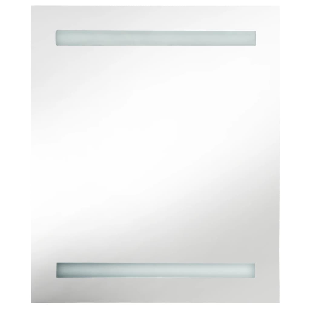 LED Bathroom Mirror Cabinet Grey 50x14x60 cm