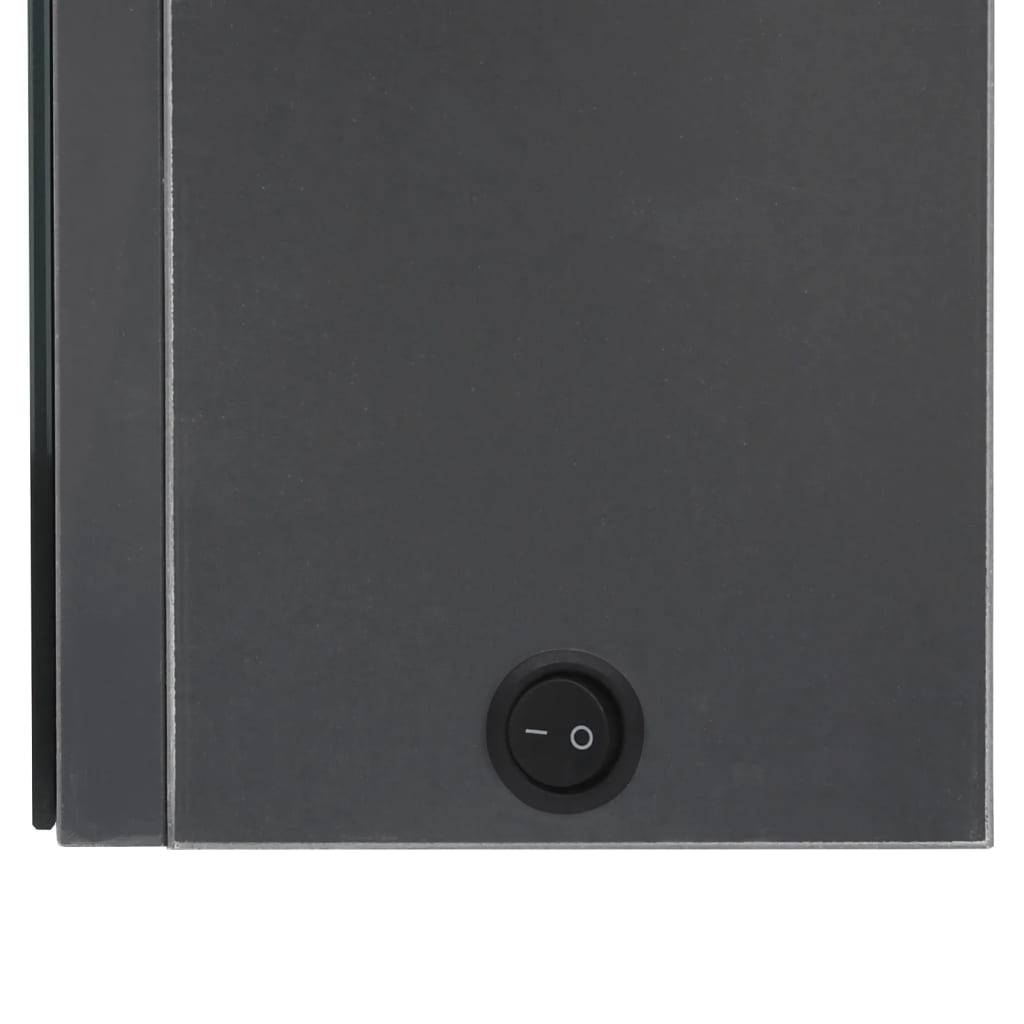 LED Bathroom Mirror Cabinet Grey 50x14x60 cm