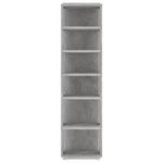 Shoe Cabinet Concrete Grey 27.5x27x102 cm Engineered Wood