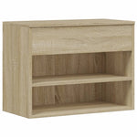 Shoe Bench Sonoma Oak 60x30x45 cm Engineered Wood