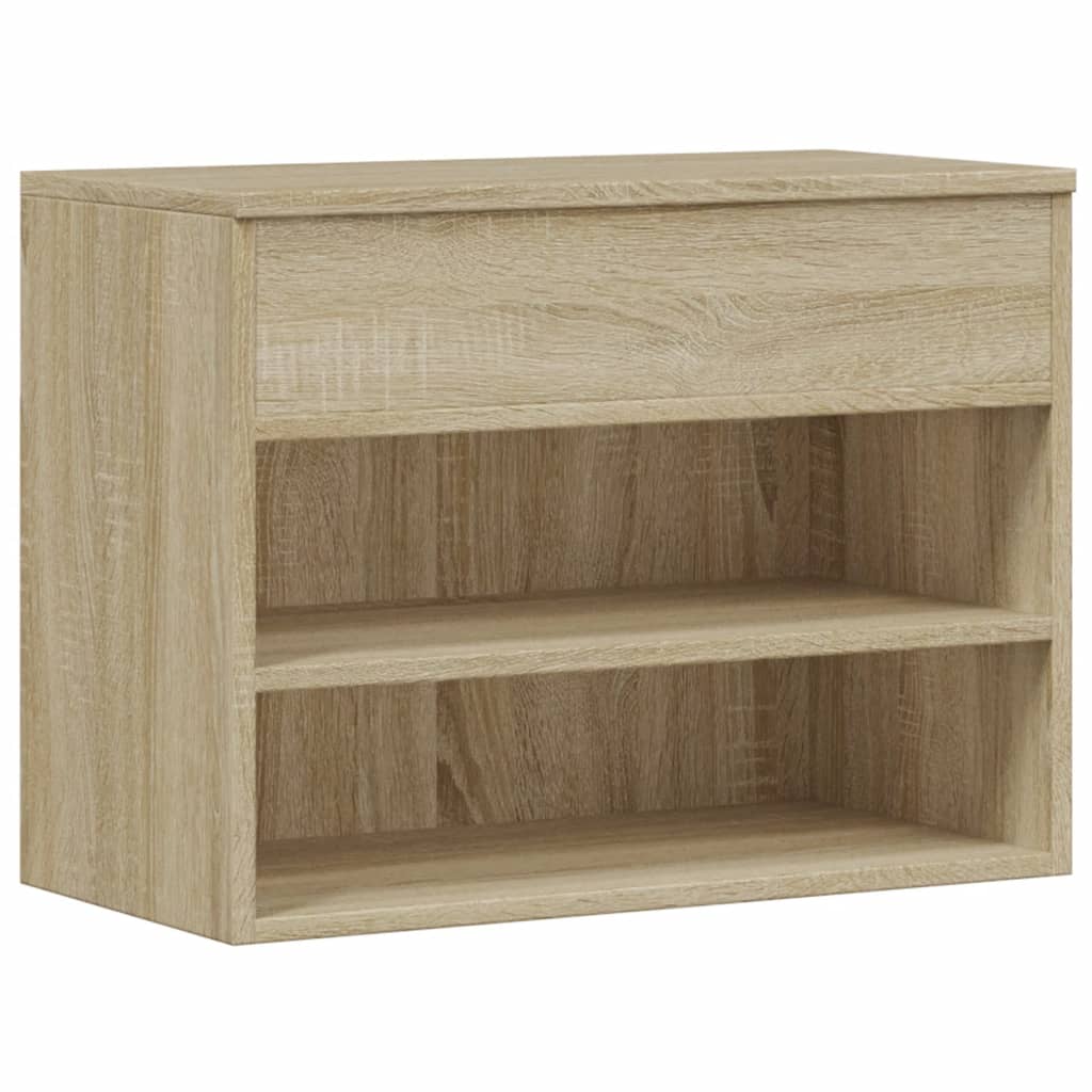 Shoe Bench Sonoma Oak 60x30x45 cm Engineered Wood