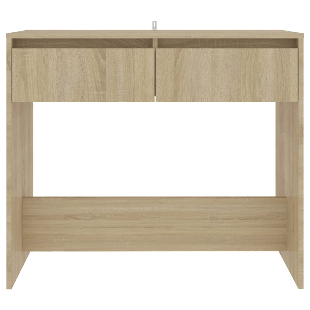 Console Table Sonoma Oak 89x41x76.5 cm Steel