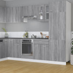 Hanging Glass Cabinet Lyon Grey Sonoma 60x31x60 cm Engineered Wood